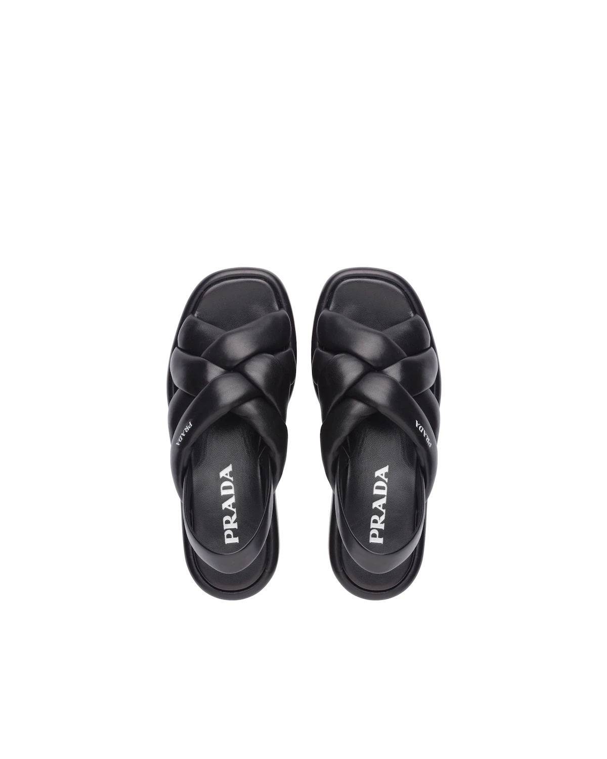 Nappa leather flatform sandals - 4