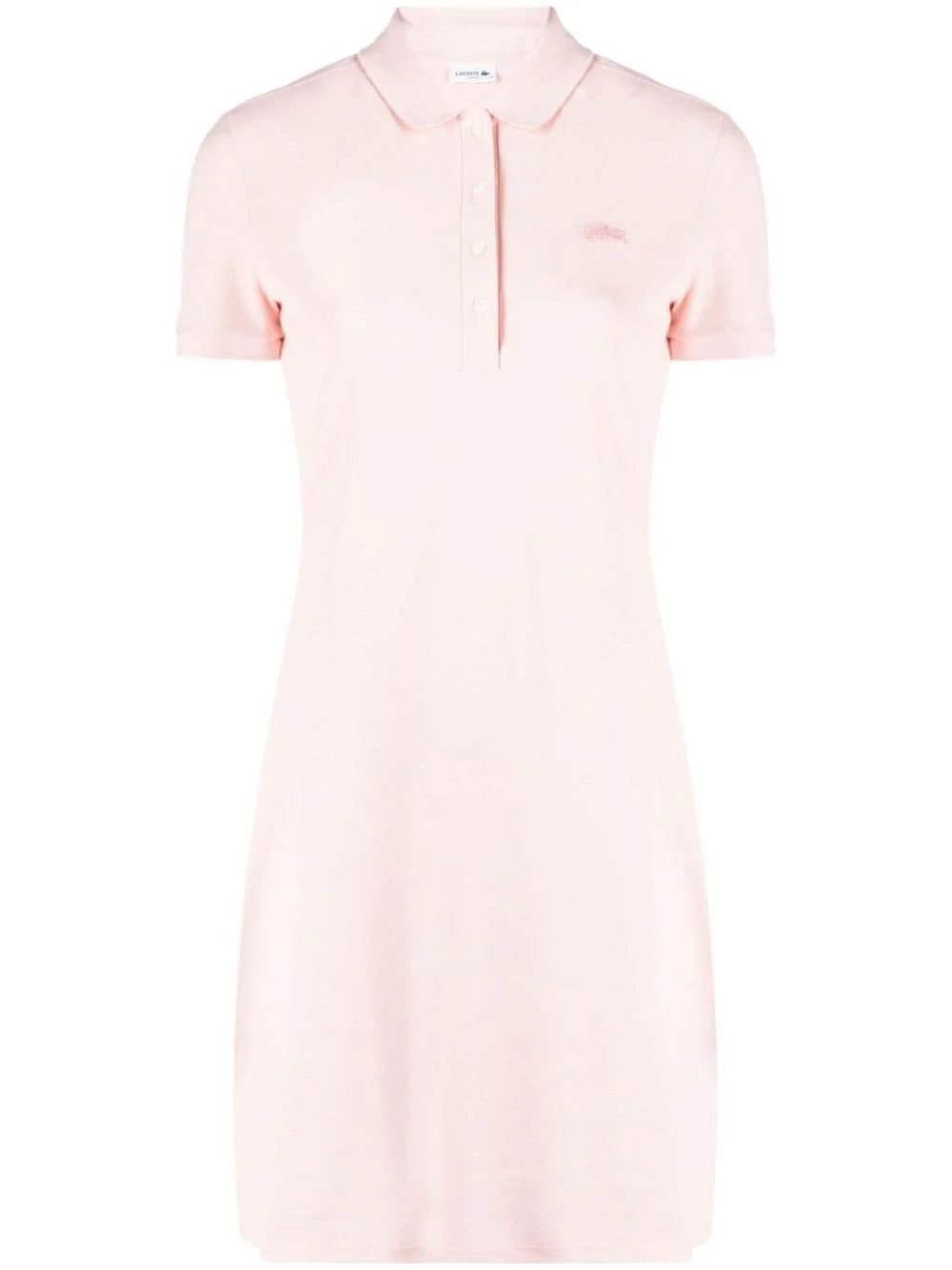 logo-patch polo dress - 1