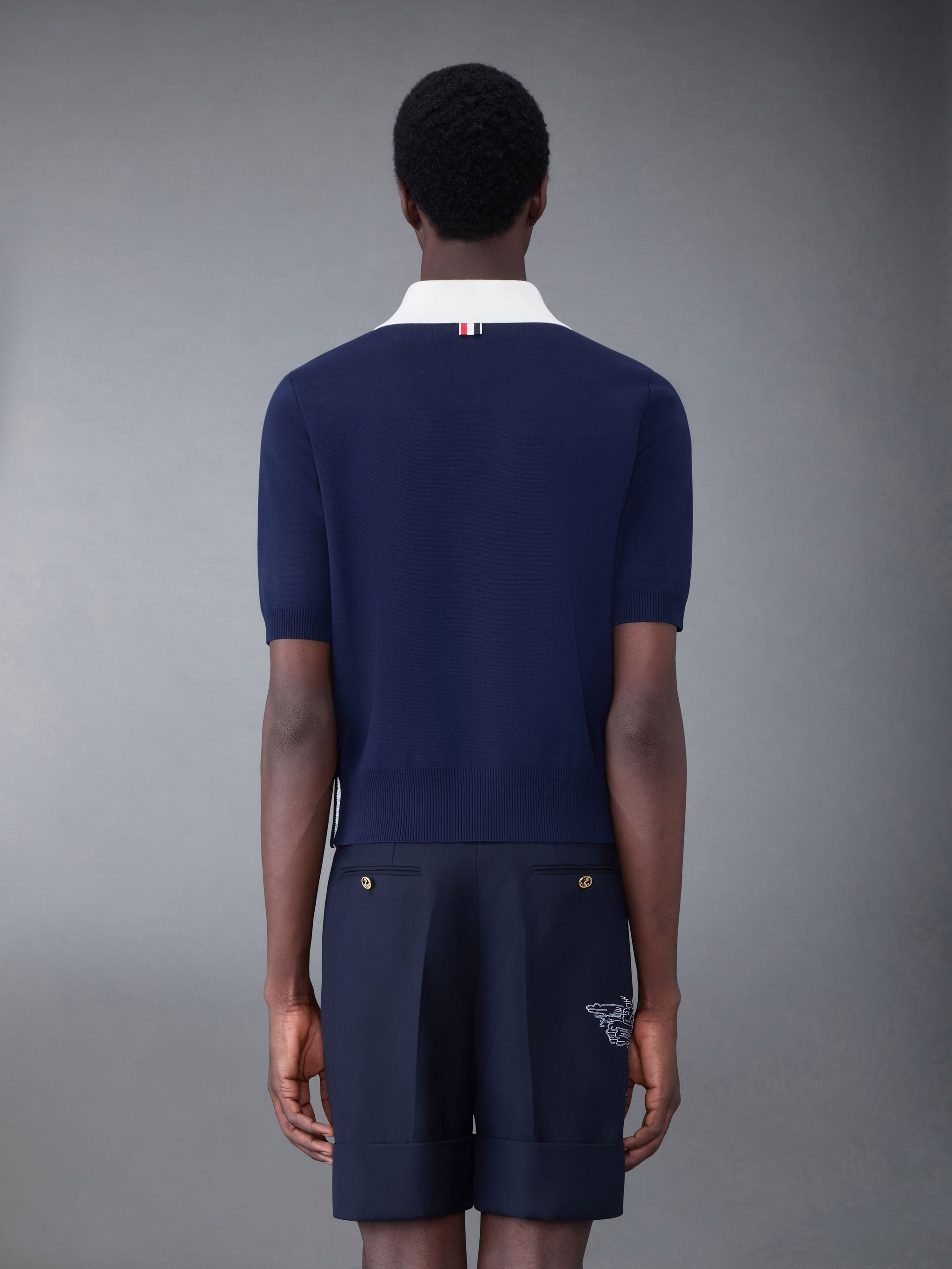 Cotton Milano Contrast Short Sleeve Polo - 2