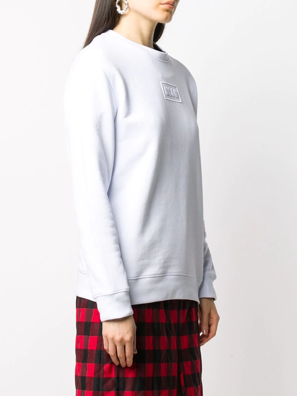 logo box sweatshirt  - 3