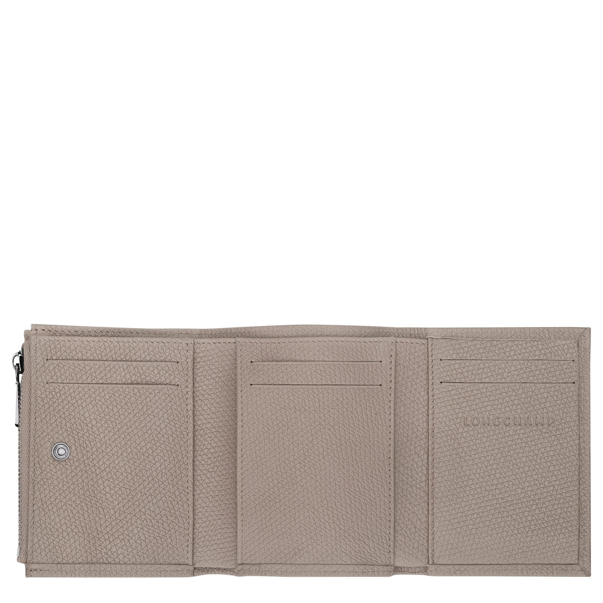 Le Roseau Compact wallet Clay - Leather - 3