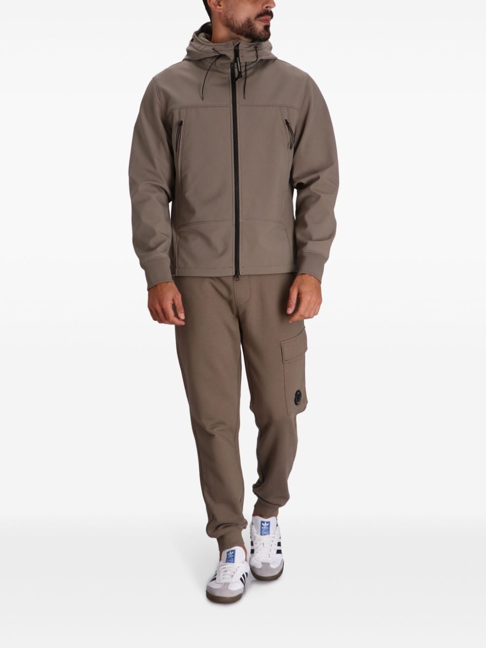 Diagonal cargo track pants - 2