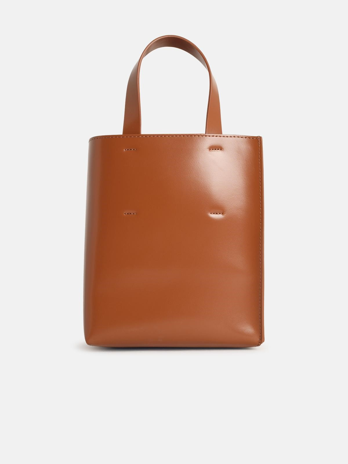 'MUSEO' BROWN LEATHER BAG - 3