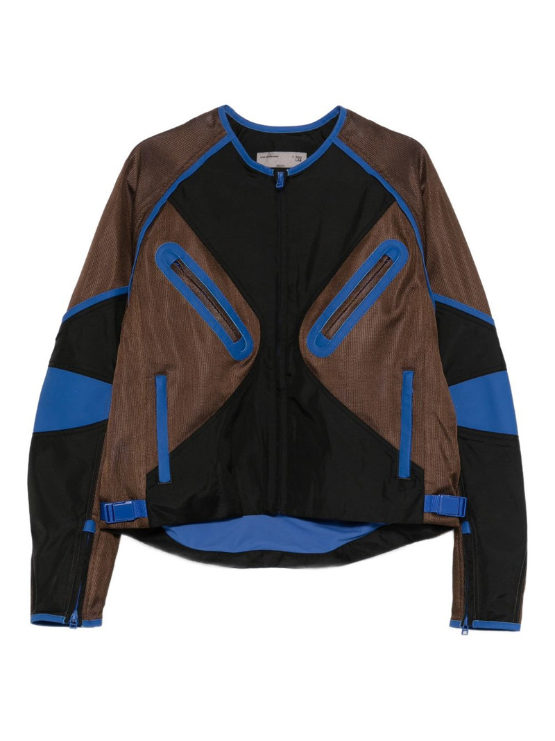 x Fox Lab zipped panelled moto jacket 1
