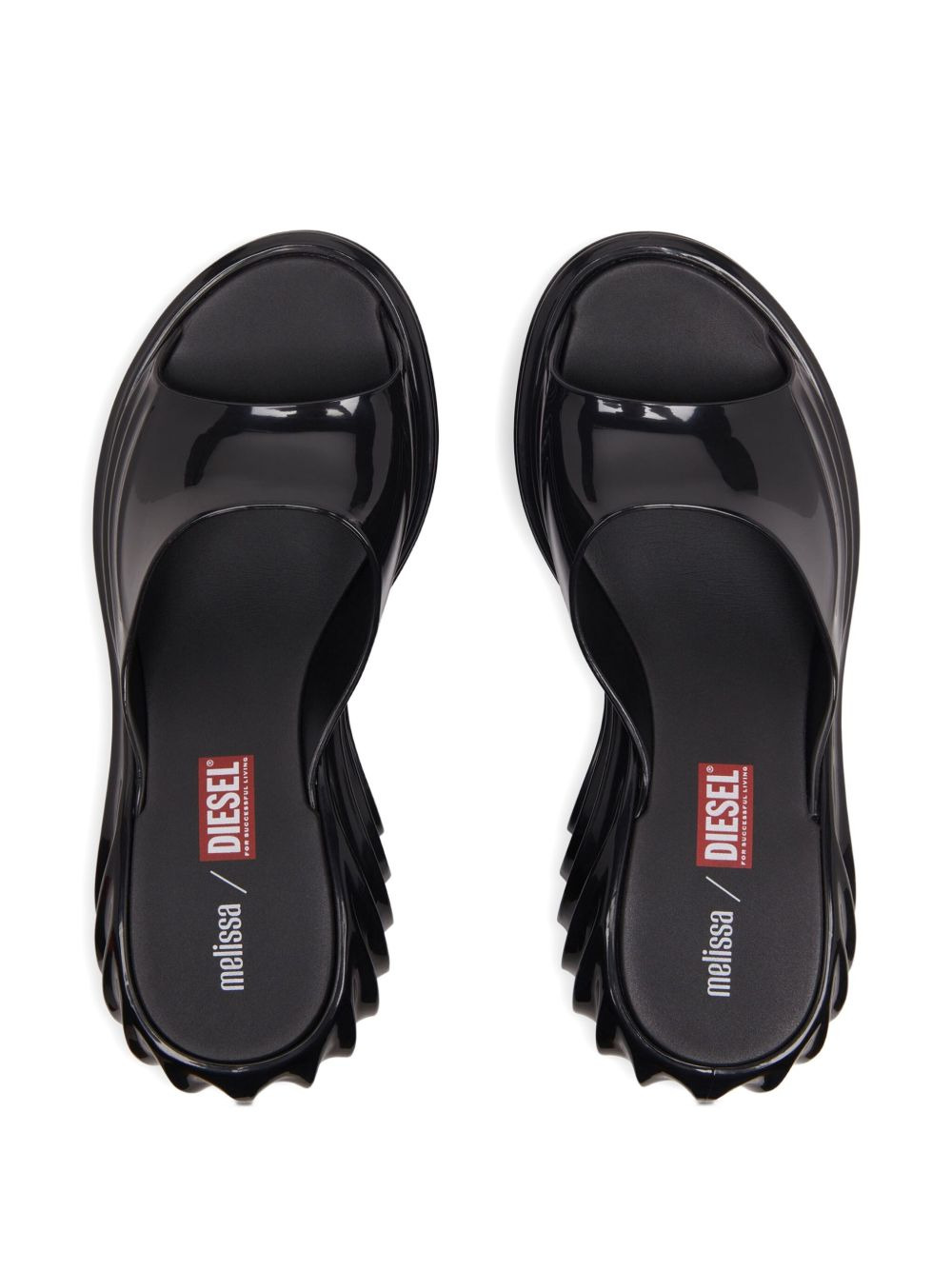 x Melissa platform wave sandals - 4
