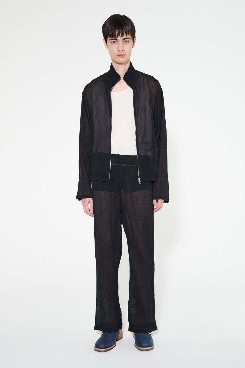 Our Legacy Reduced Trouser Black Rayon Plait outlook