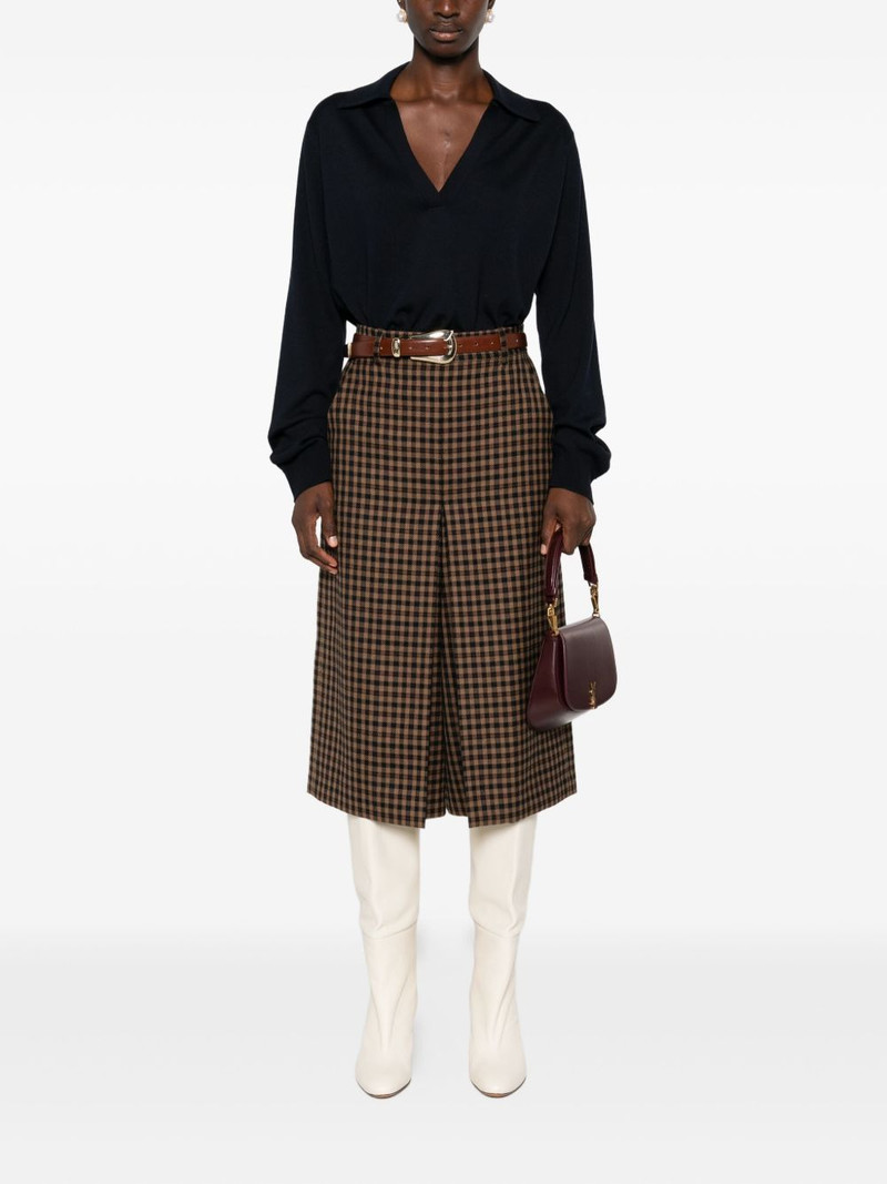 GUCCI polo-neck logo top outlook