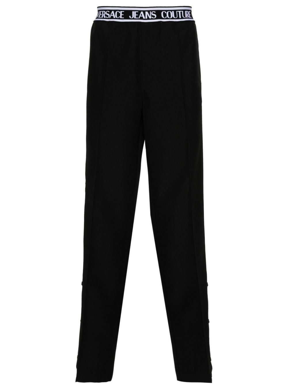 logo-waistband straight-leg trousers - 1
