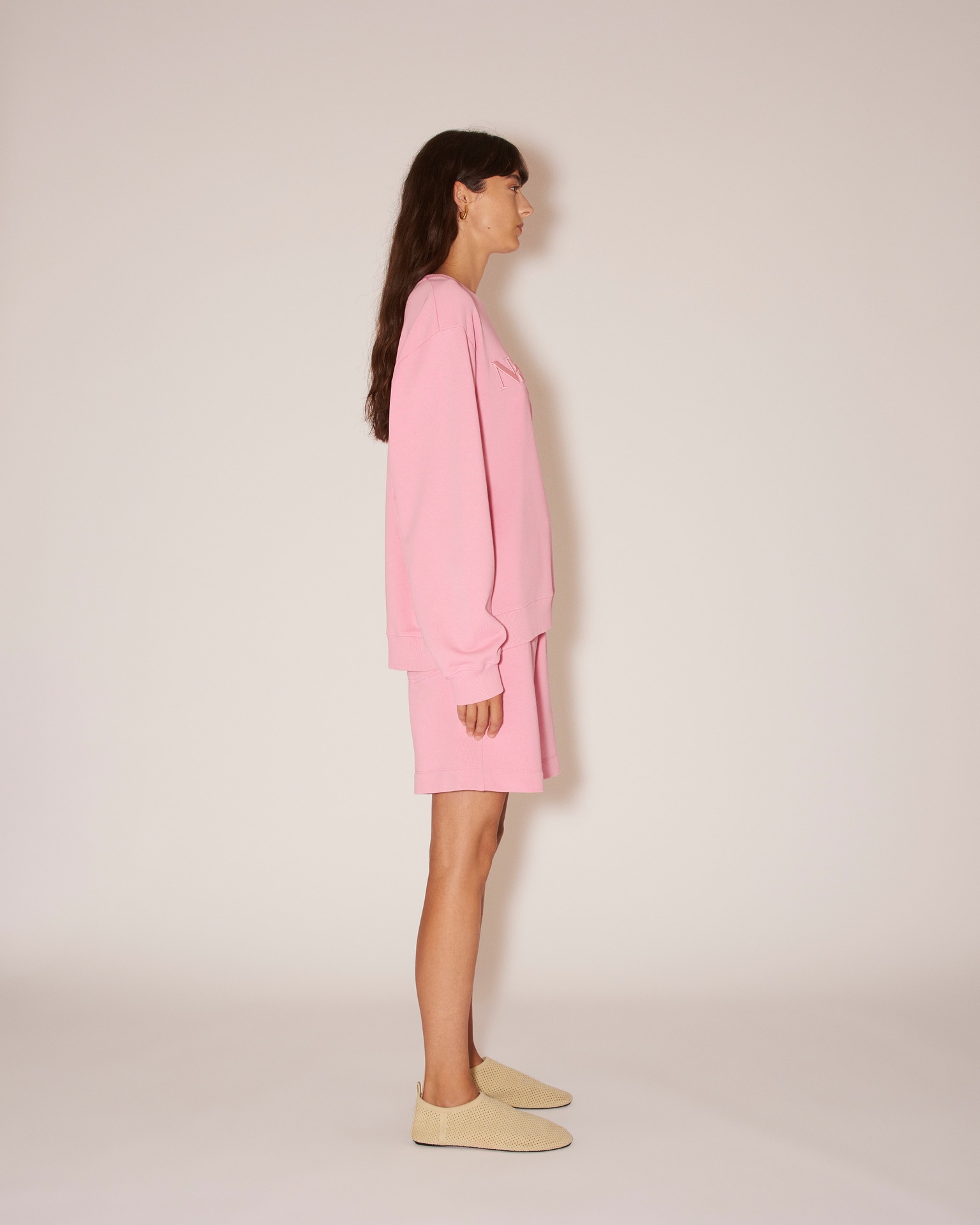 REMY - Organic cotton logo sweatshirt - Pink - 4