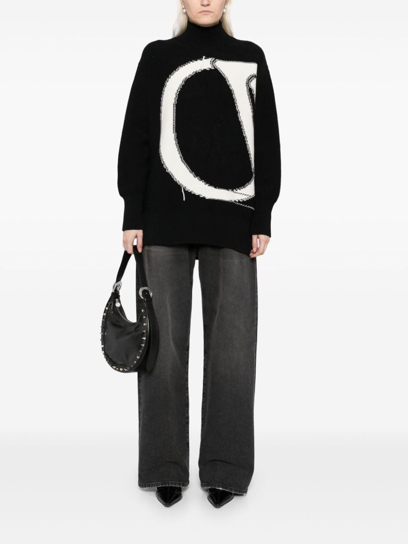 Off-White maxi logo turtleneck sweater outlook