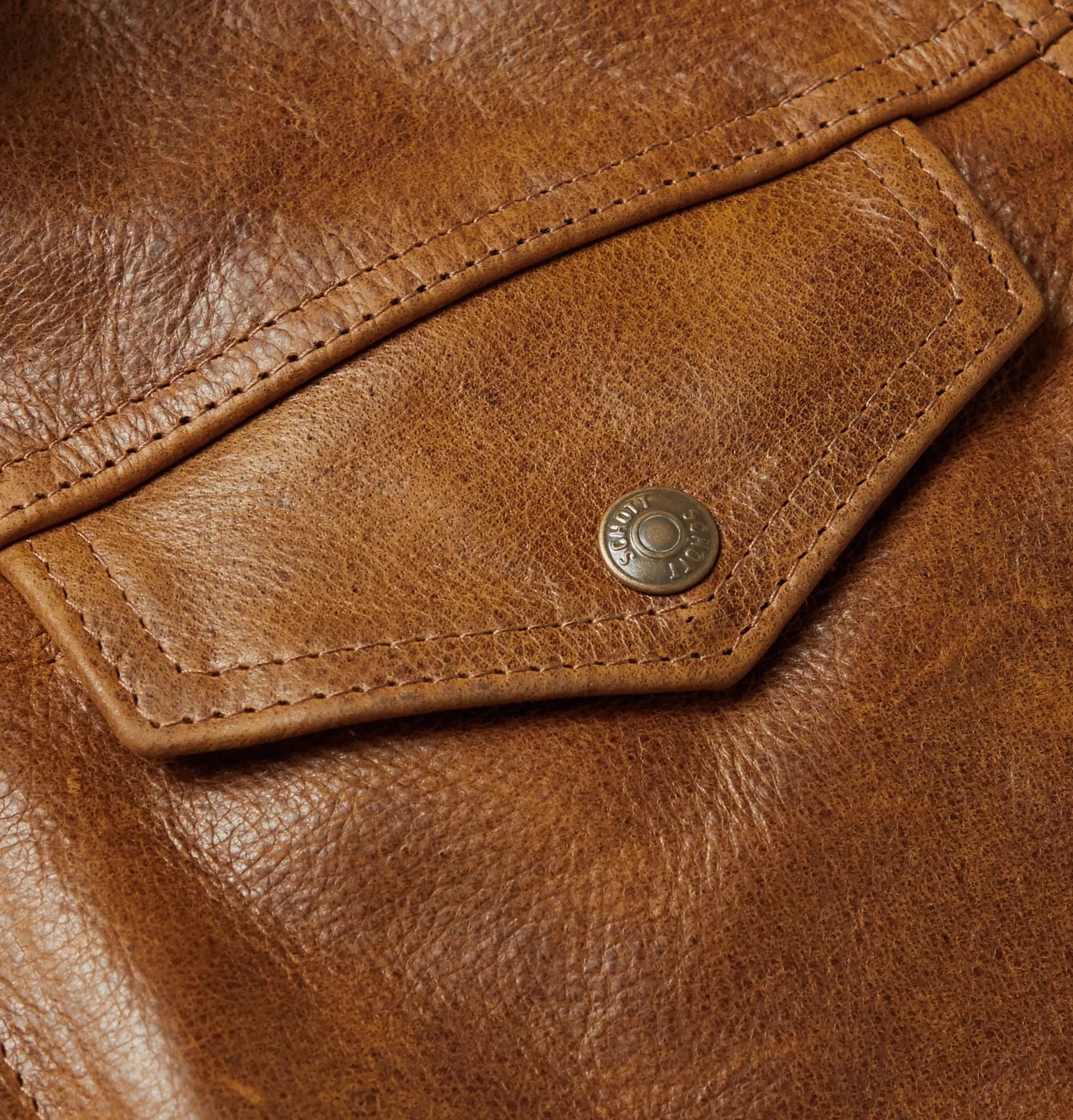 Shearling-Trimmed Leather Trucker Jacket - 6