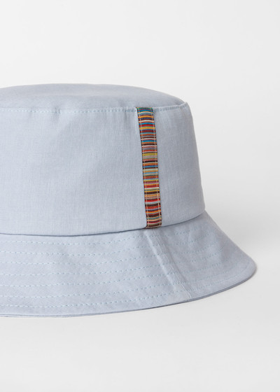 Paul Smith Linen Signature Stripe Trim Bucket Hat outlook