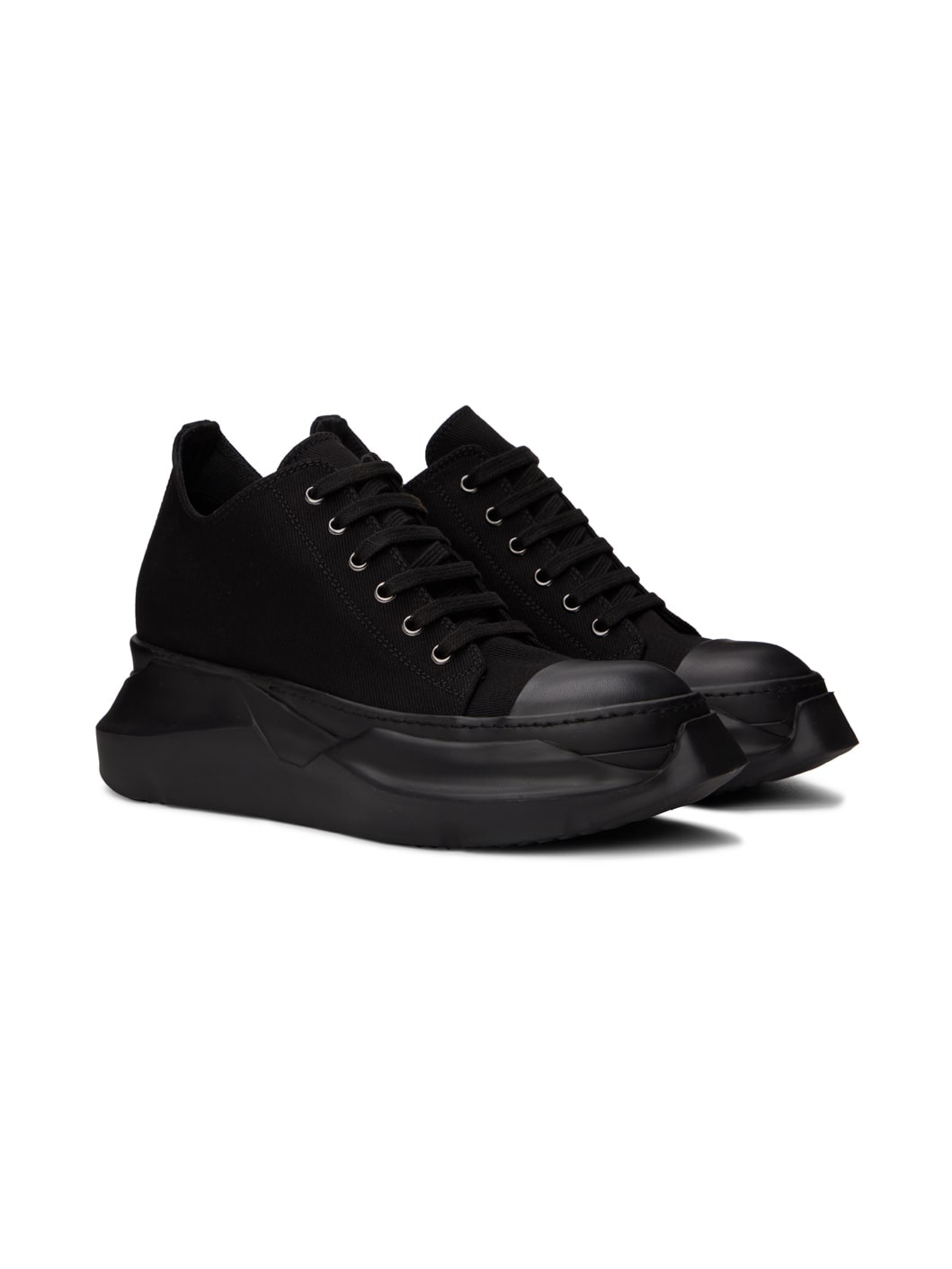 Black Abstract Sneakers - 4