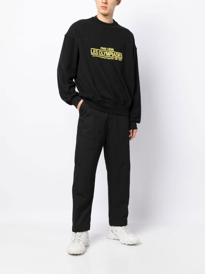 Song for the Mute Les Olympiades print sweatshirt outlook