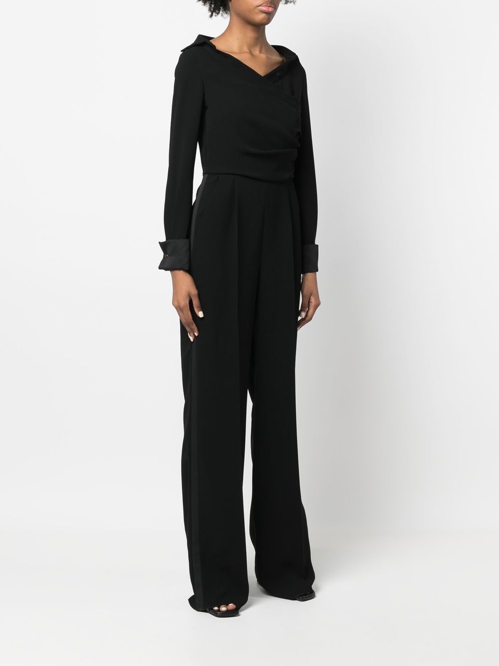 tailored draped-detail jumpsuit - 3
