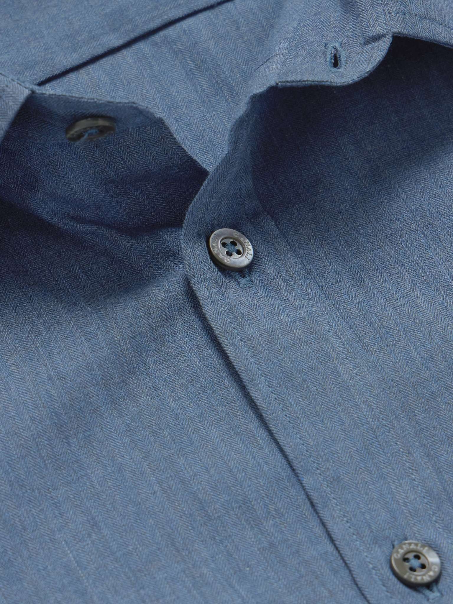 Herringbone Cotton Shirt - 5