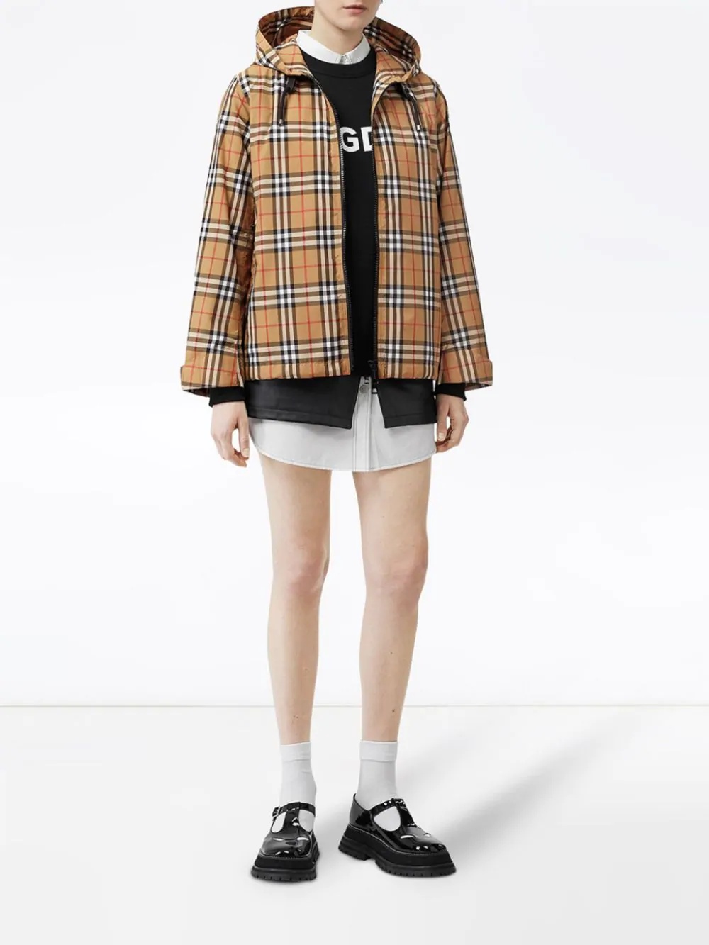 Vintage Check hooded jacket - 2