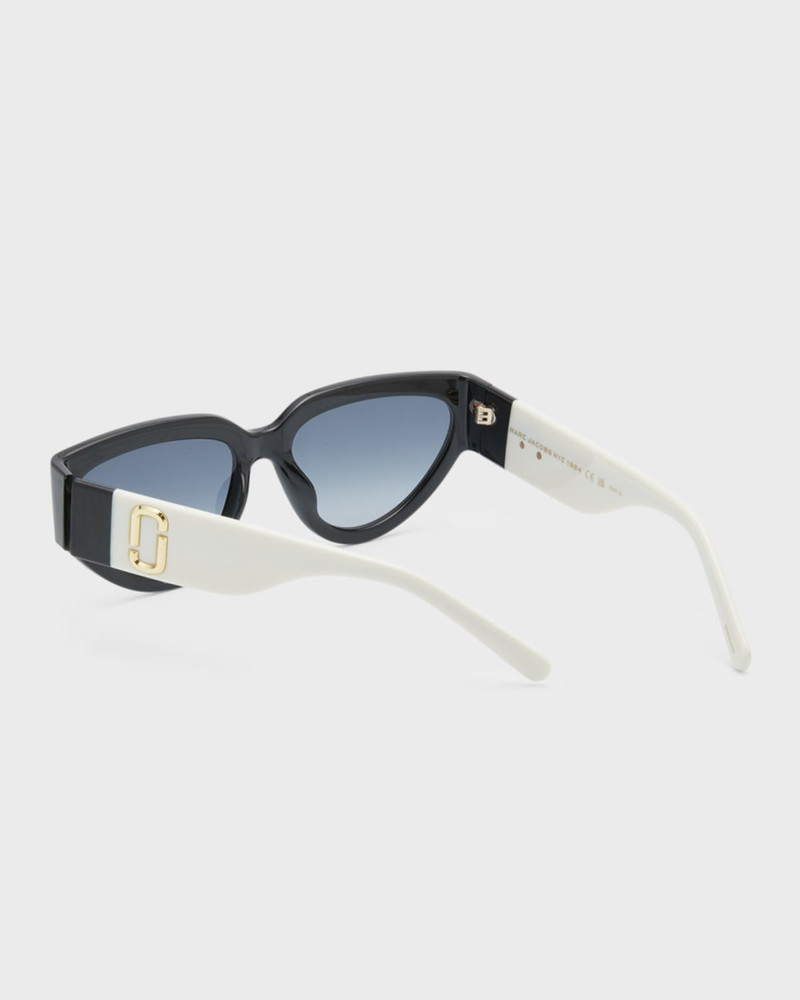 Marc Jacobs J Marc Logo Plastic Cat-Eye Sunglasses outlook