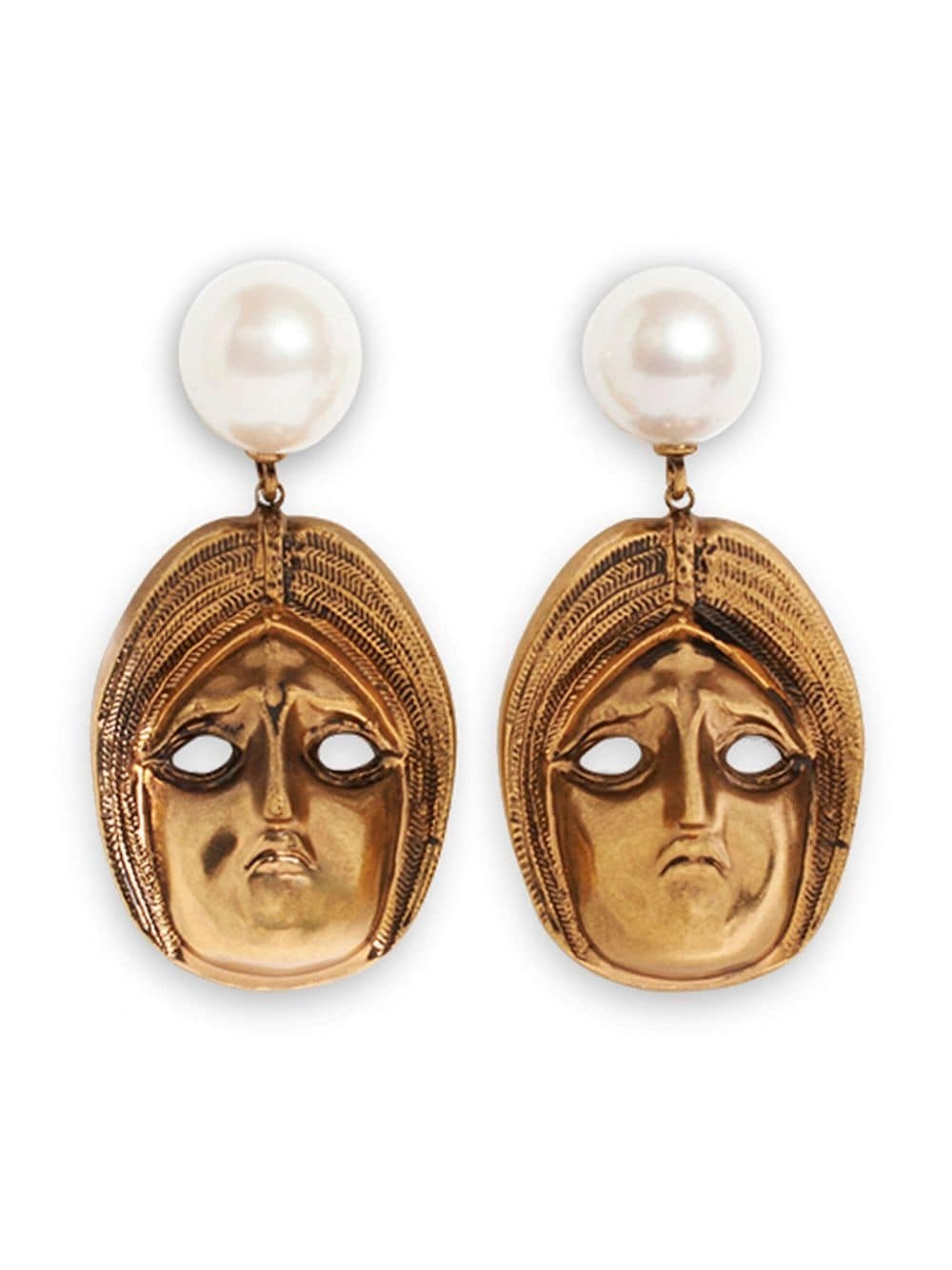 Masks pearl earrings - 1