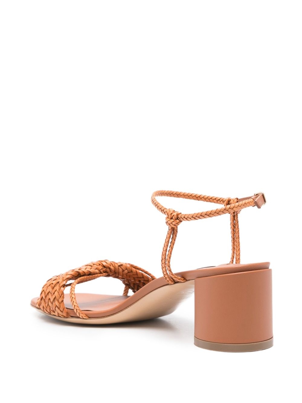 braided-strap block-heel sandals - 3