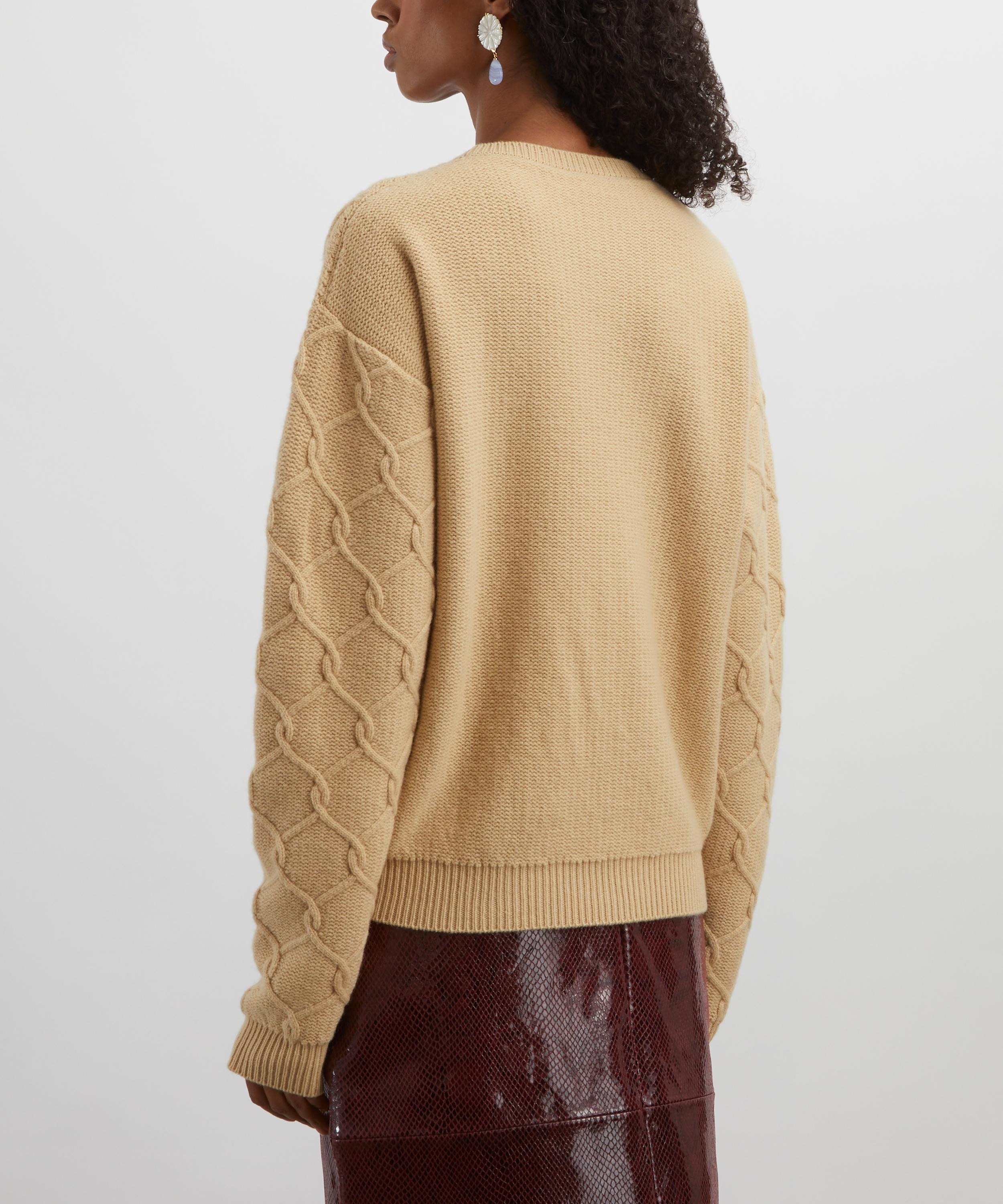 Wool-Cashmere Floral Embroidered Jumper - 4