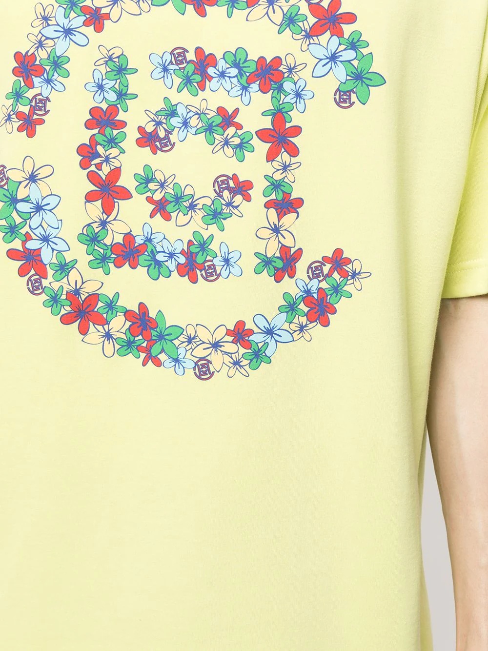 Flowers logo-print T-shirt - 5