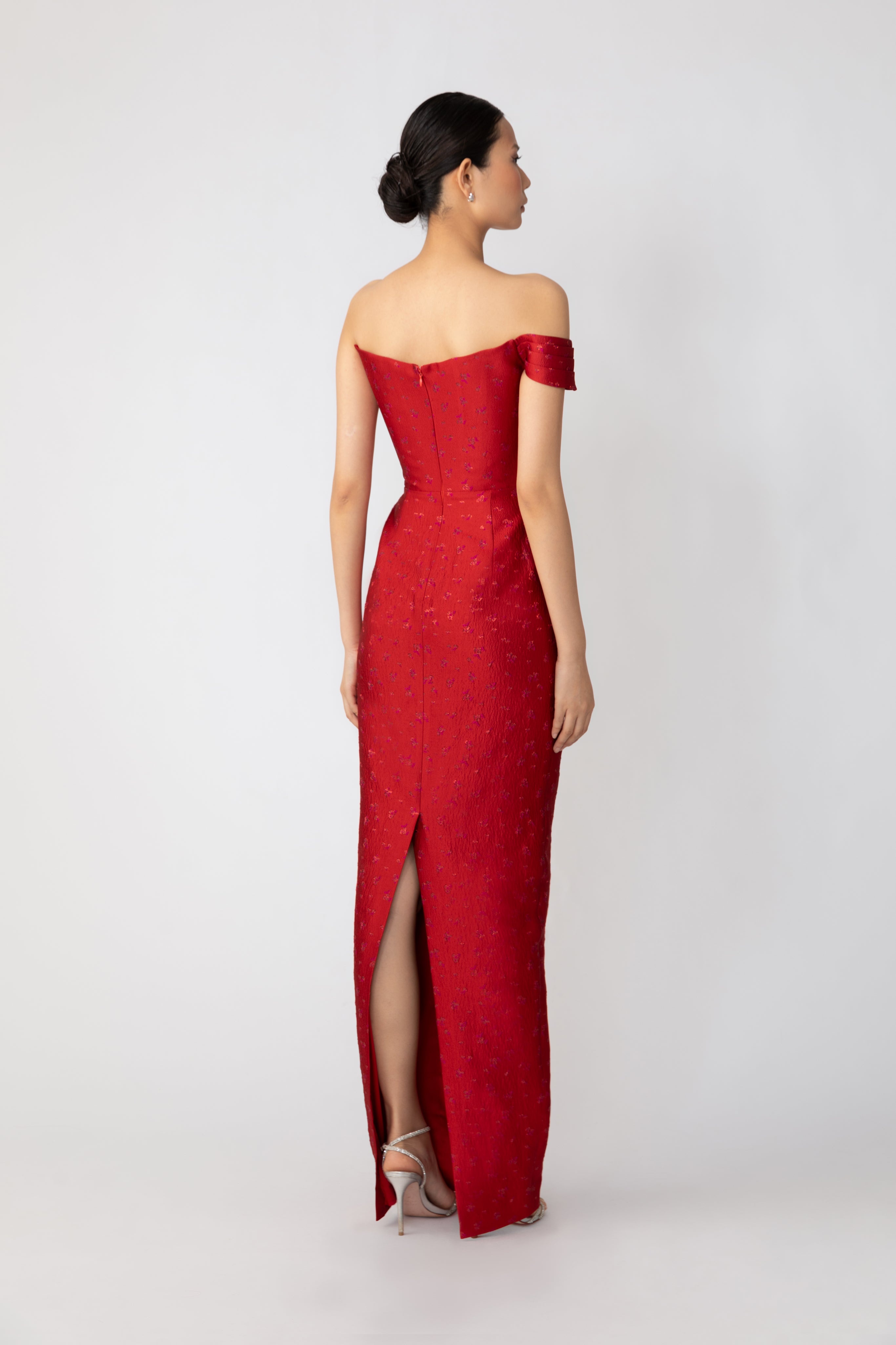 JACKSON JACQUARD GOWN - 5