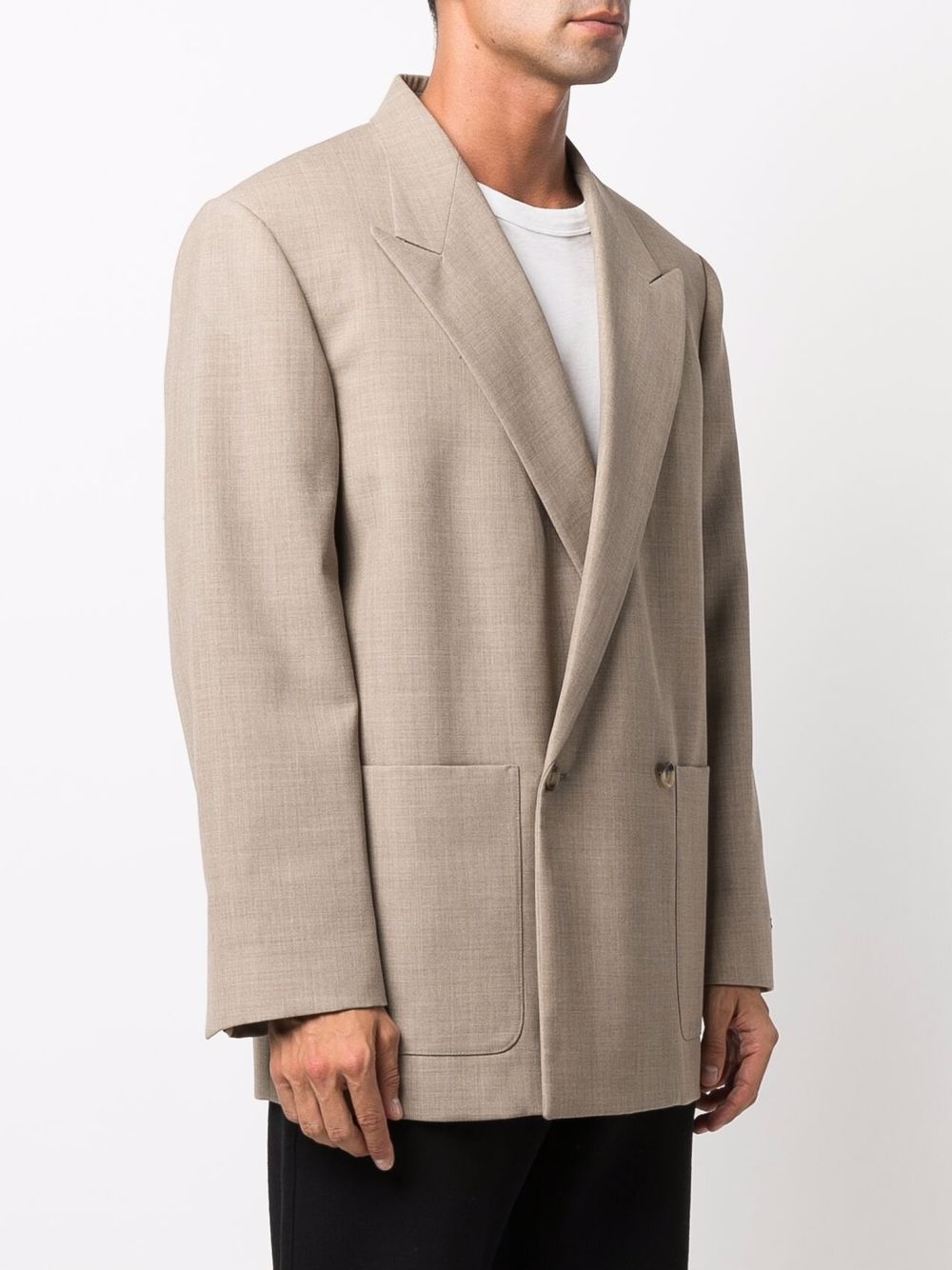 tailored double-breasted blazer - 3