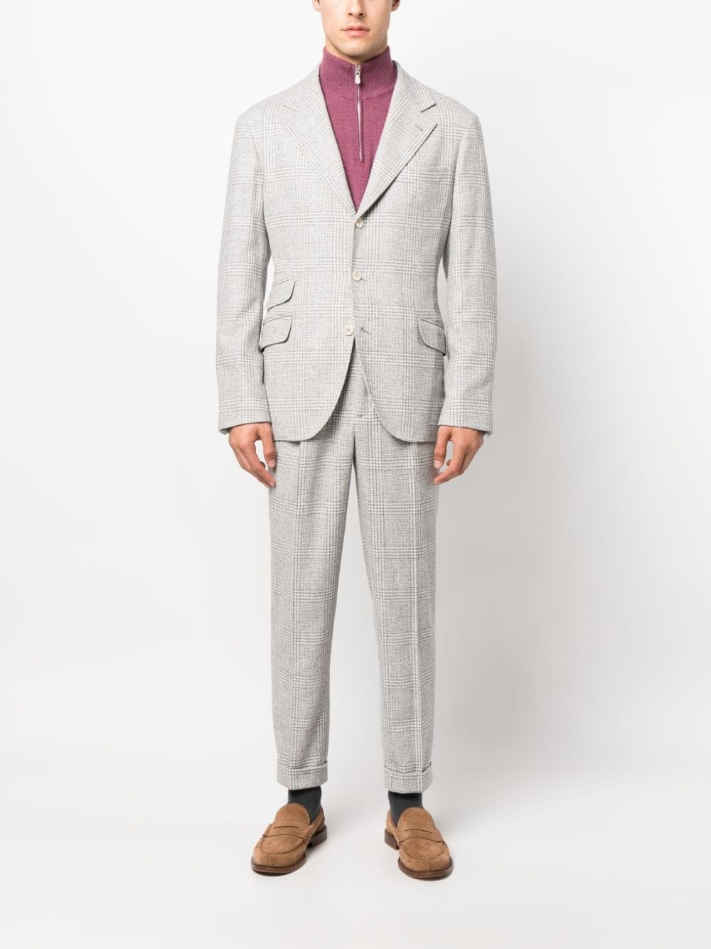 Wool and silk blend suit - 5