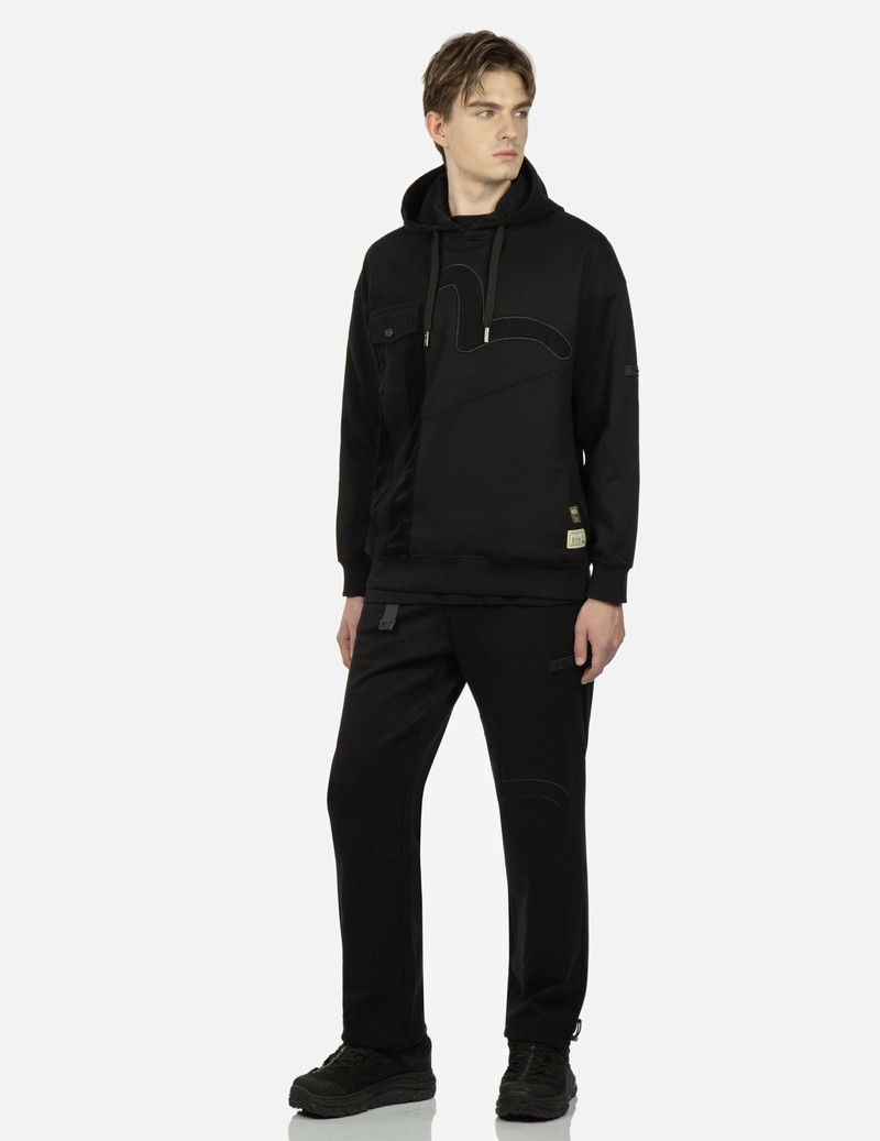 SEAGULL APPLIQUÉ PATCHWORK HOODED SWEATSHIRT 3