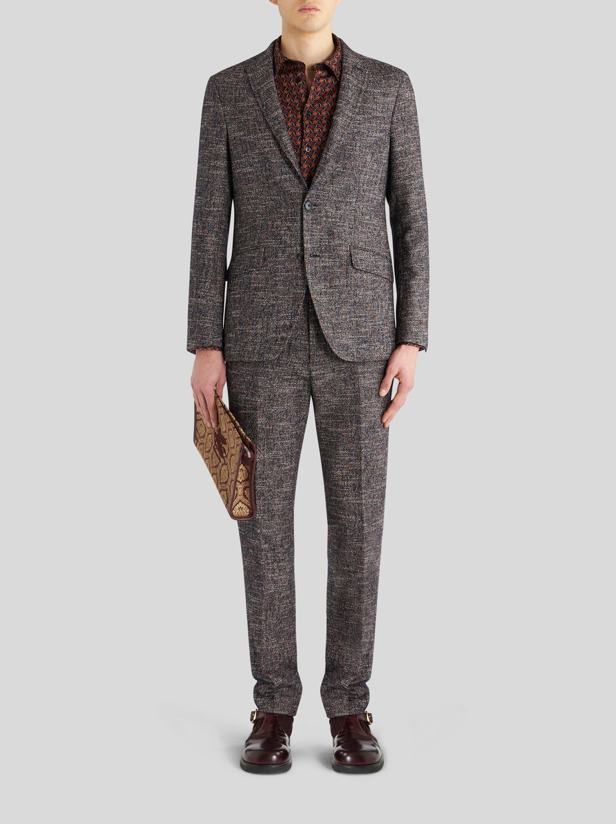 COTTON JACKET WITH MULTI-COLOURED THREAD - 3