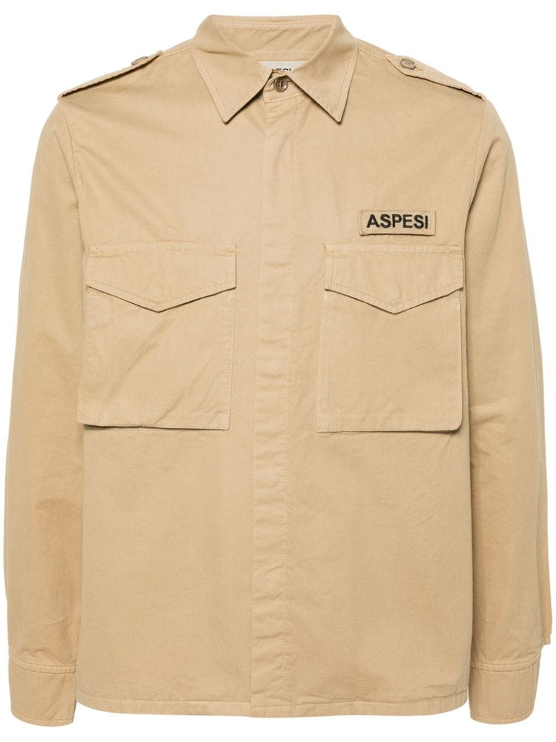 logo-patch shirt 1