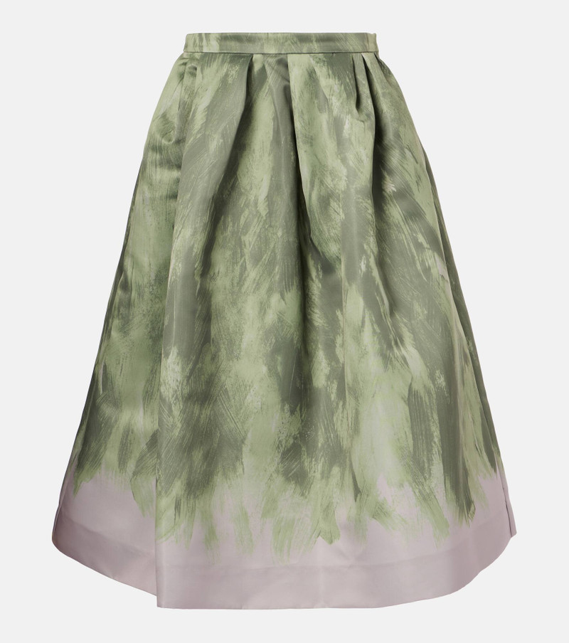 Satin midi skirt - 1