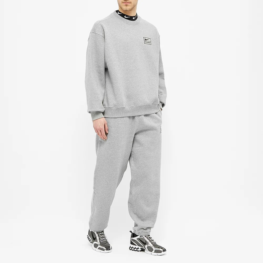 Nike x Stussy NRG BR Crew Fleece 'Grey' CT4311-063 - 3