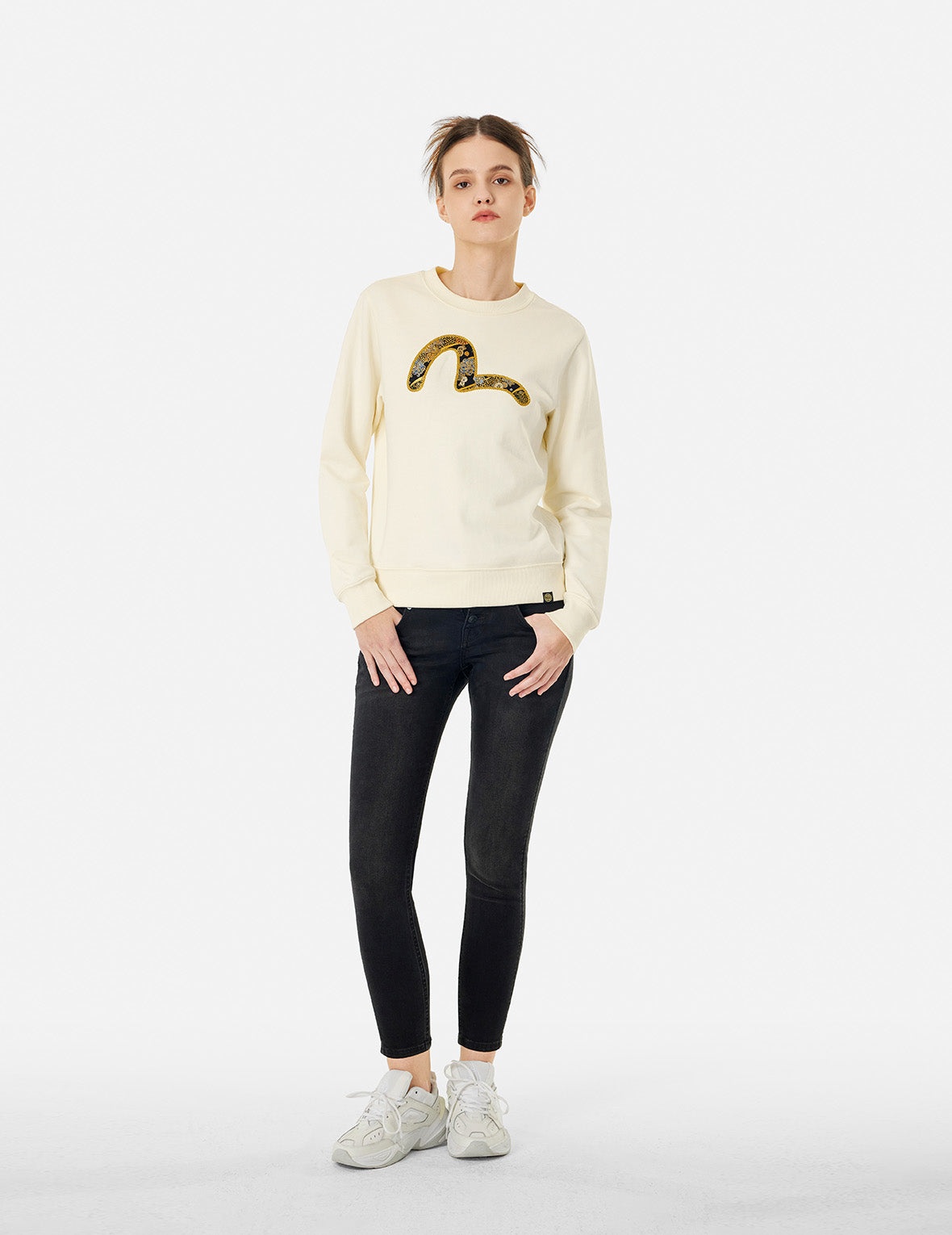 SEAGULL BROCADE APPLIQUÉ AND LOGO EMBROIDERY REGULAR FIT SWEATSHIRT - 6