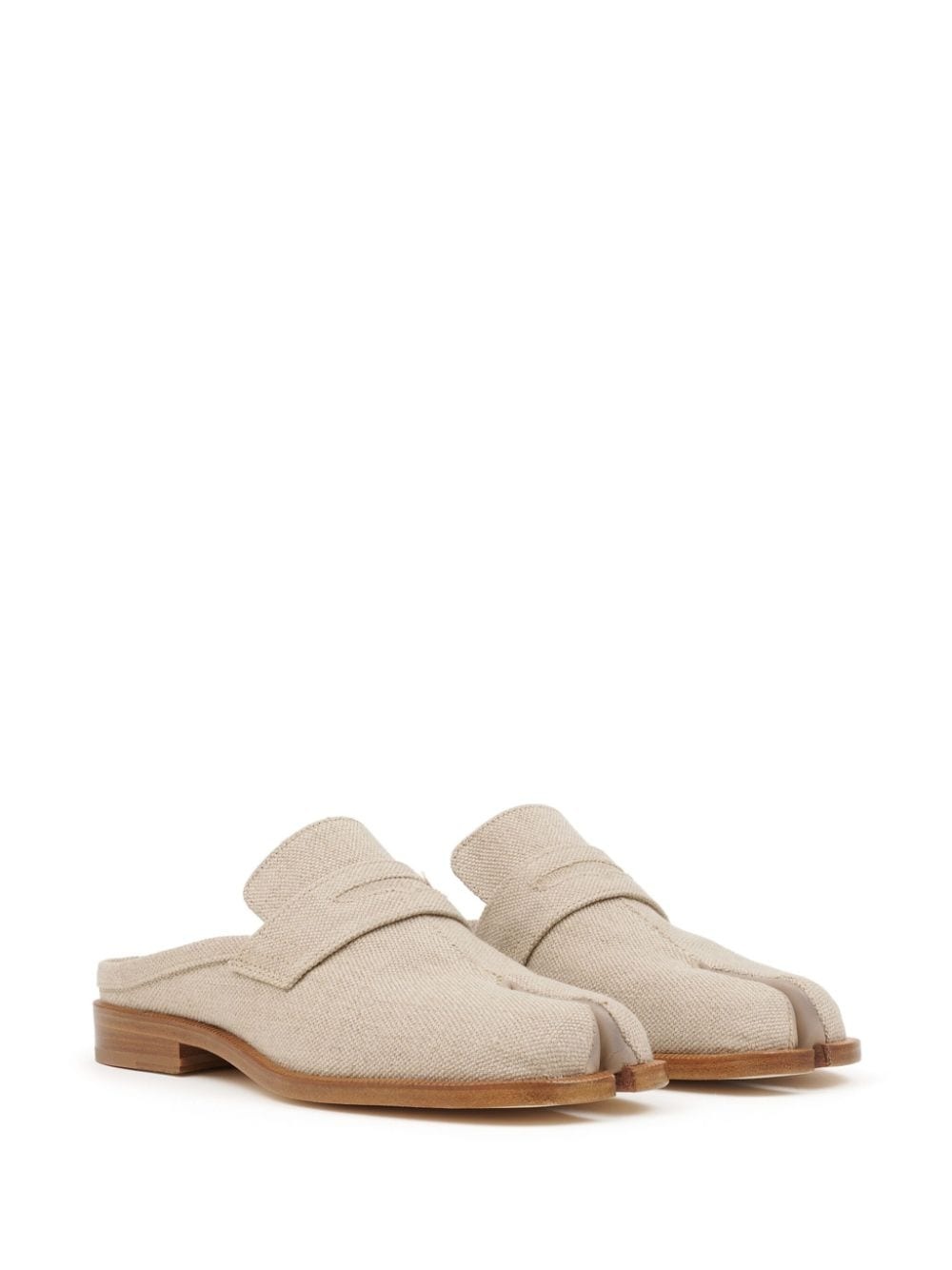 Tabi City Loafer linen mules - 2