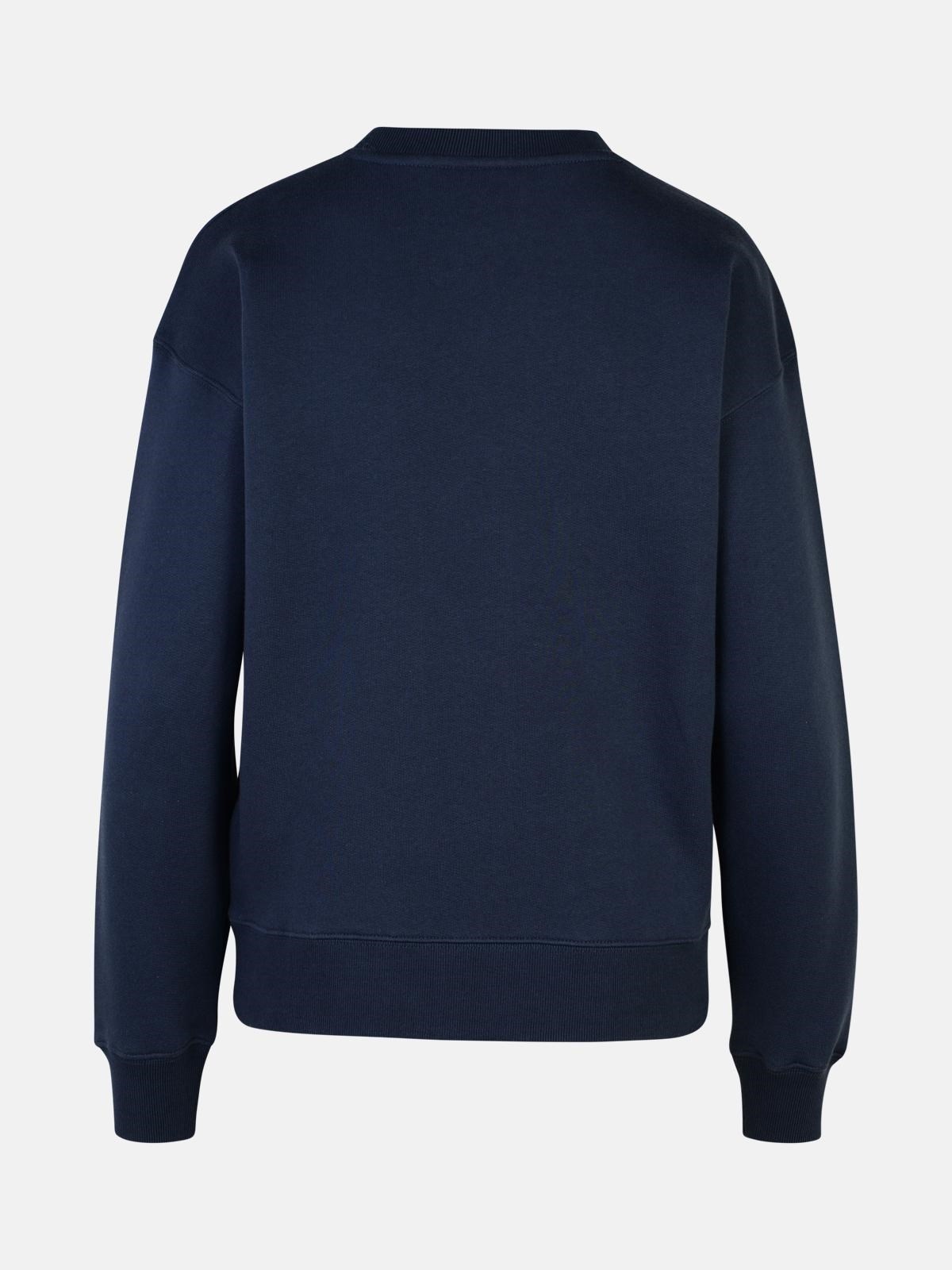 'BOLD FOX HEAD' NAVY COTTON SWEATSHIRT - 3