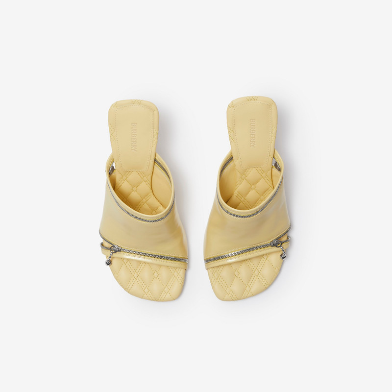 Leather Peep Sandals 5