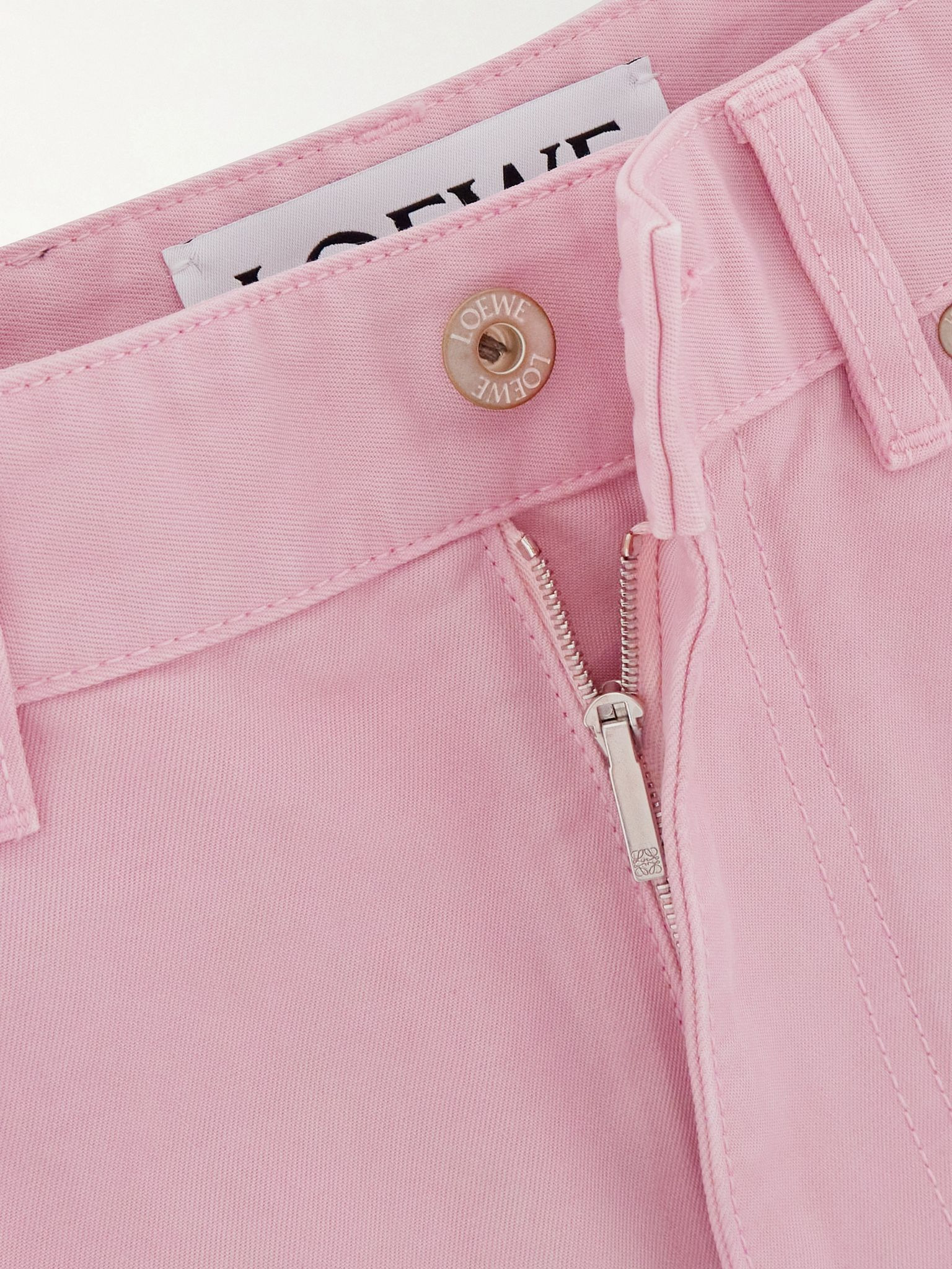 Low-rise barrel-leg jeans Pink - 5