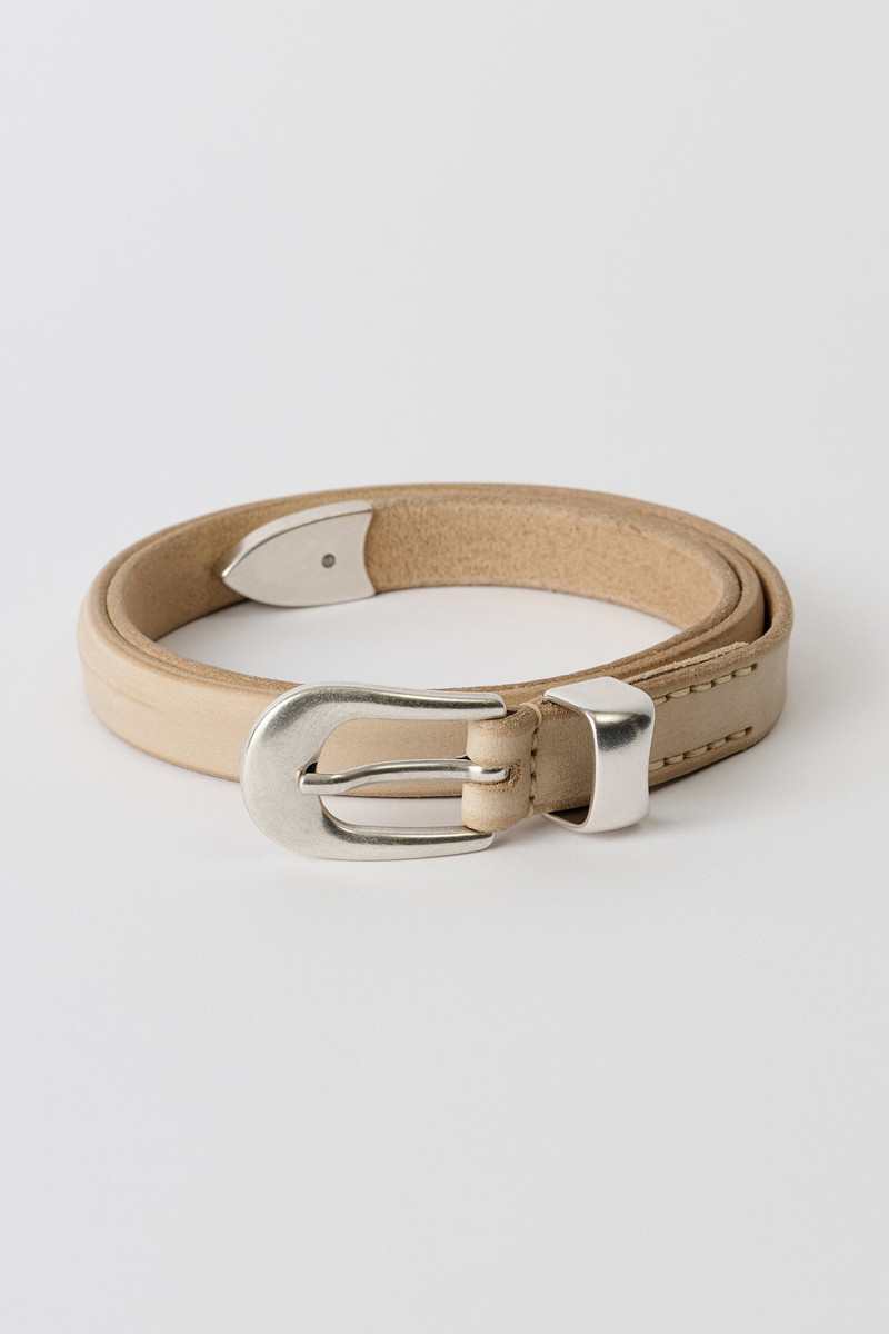2 CM Belt Chalky White Leather 1