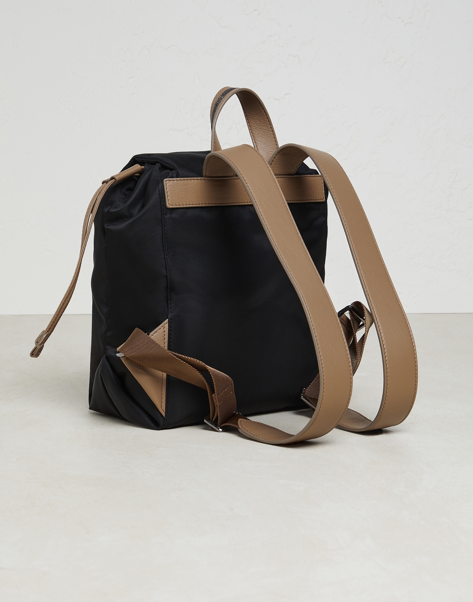 Nylon backpack with monili - 2