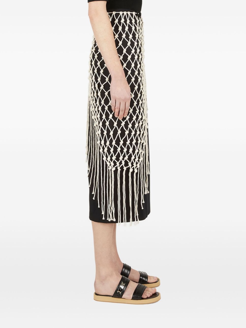 macramé-overlay skirt - 3