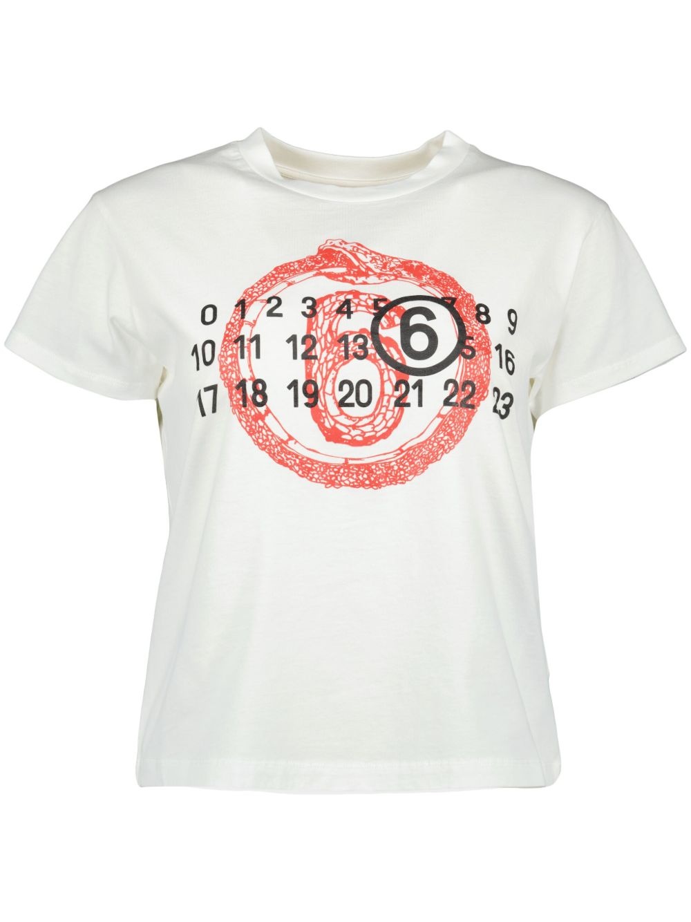 numbers-motif T-shirt - 1