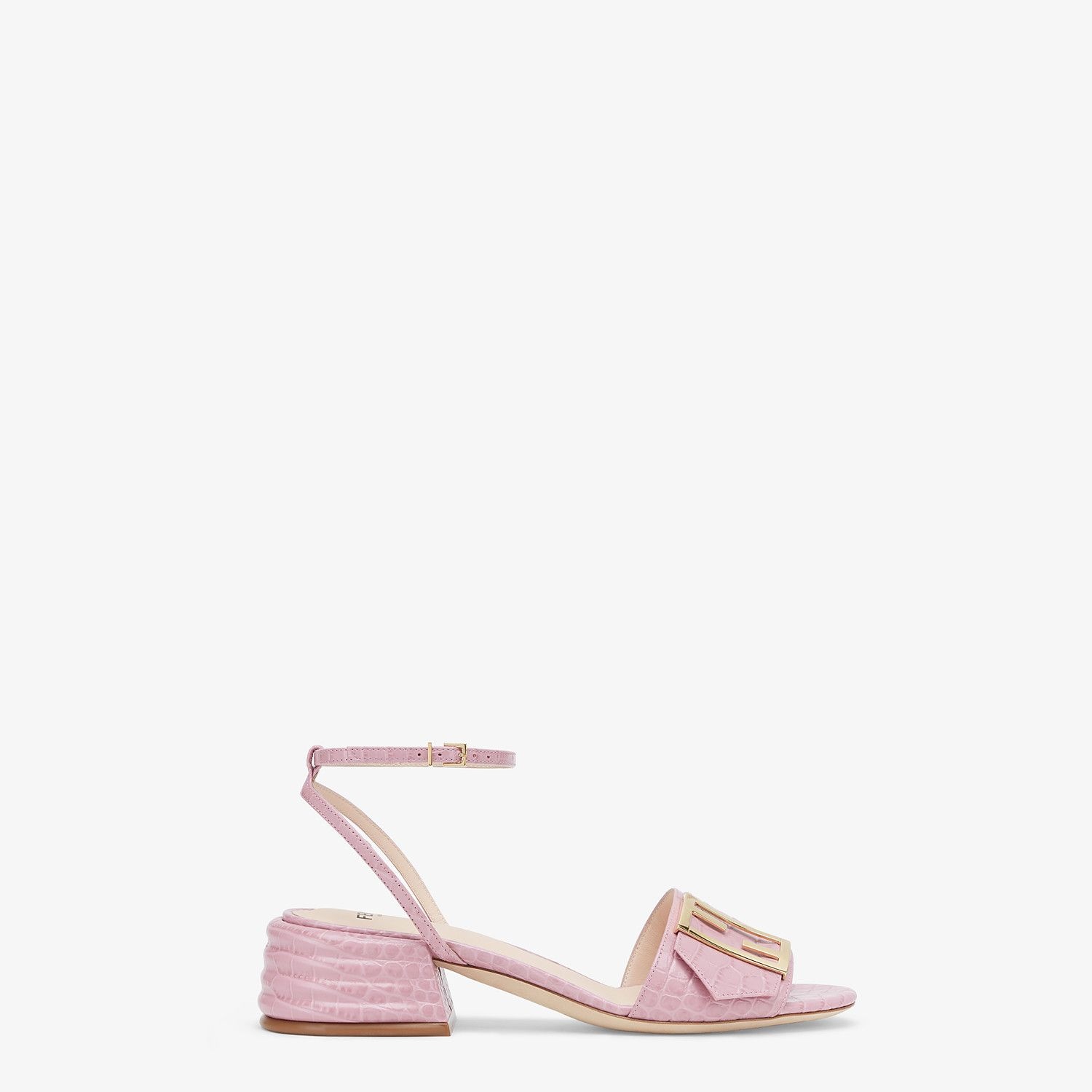 Pink leather Promenade Sandals - 1