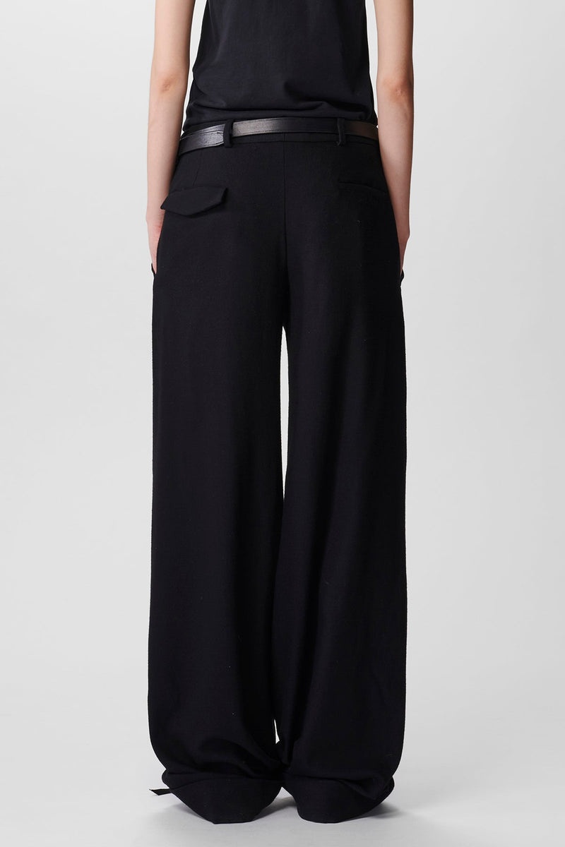 Belinda Loose Fit Trousers Brushed Wool - 3