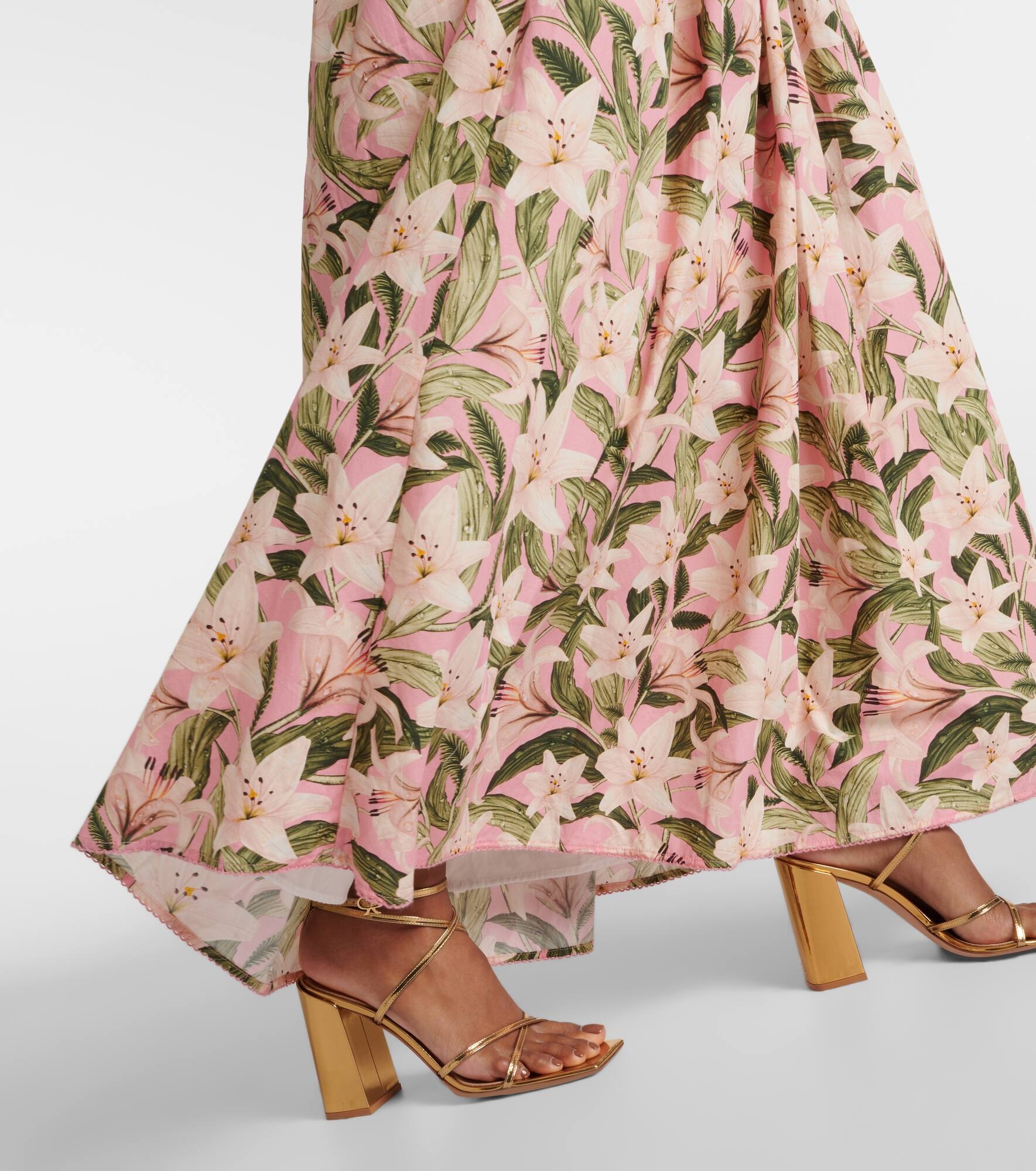 Espliego floral cotton maxi dress - 5