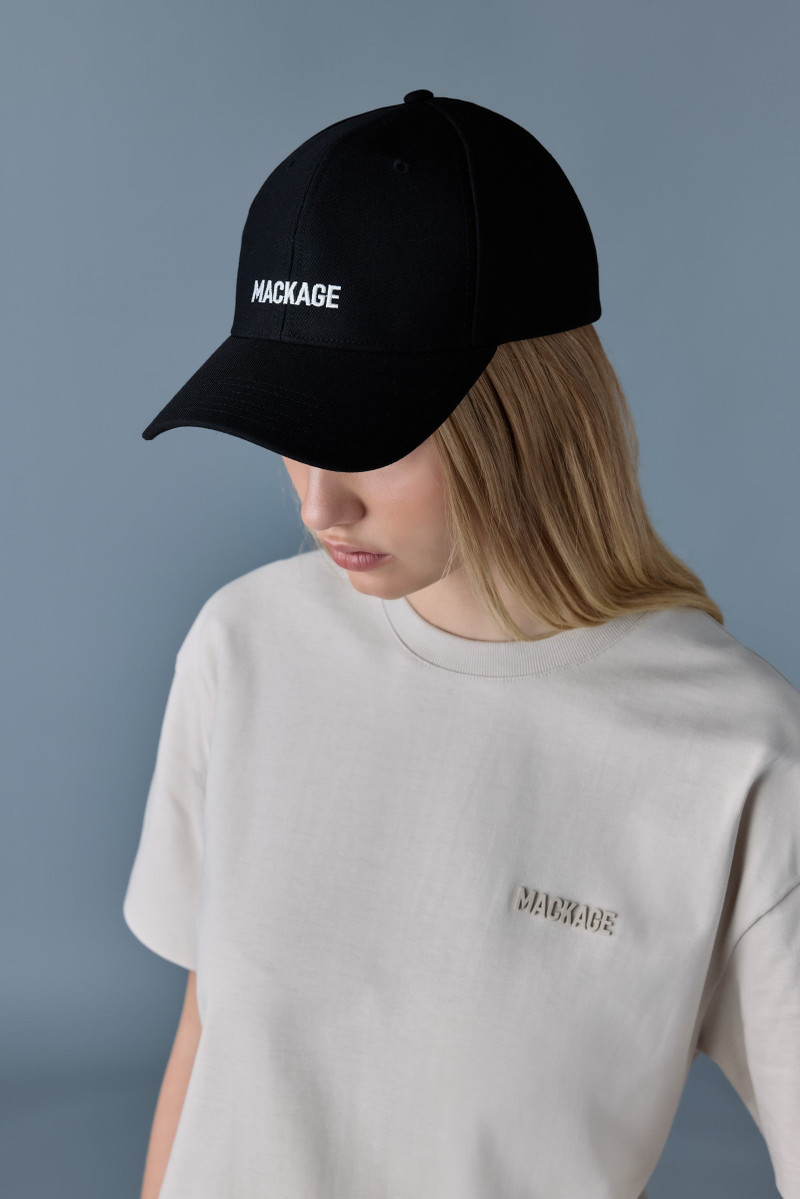 MACKAGE ANDERSON-W Wool logo baseball cap outlook