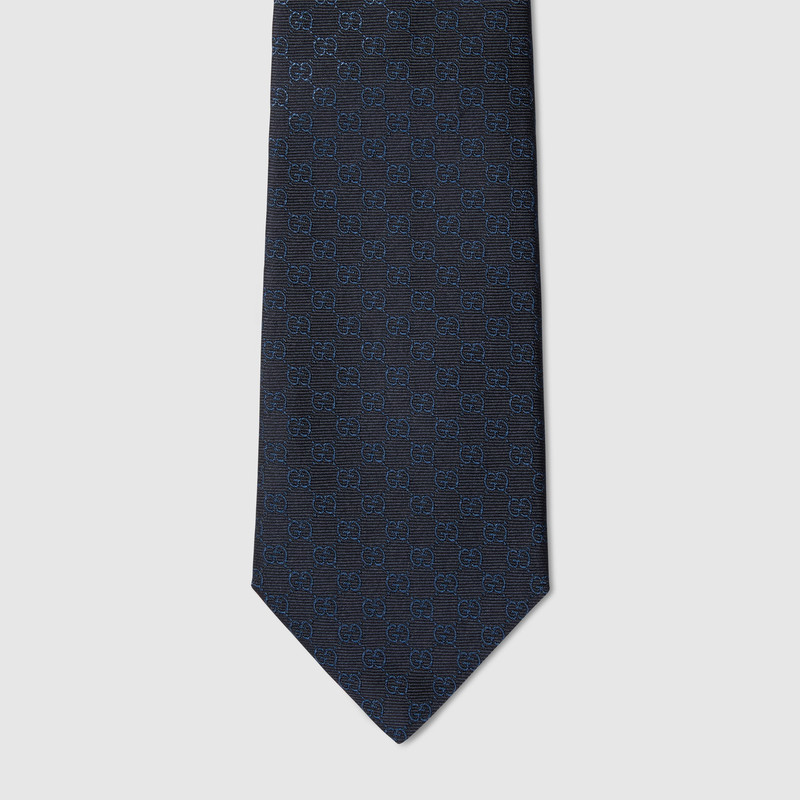 GUCCI GG silk jacquard tie outlook