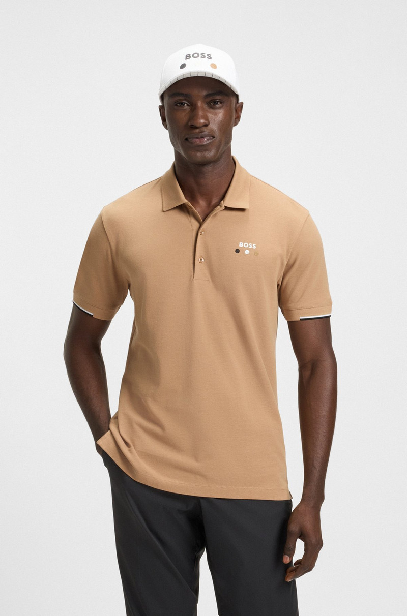 ACTIVE PADDY MERCERIZED-COTTON POLO SHIRT WITH GRID TRIMS 2