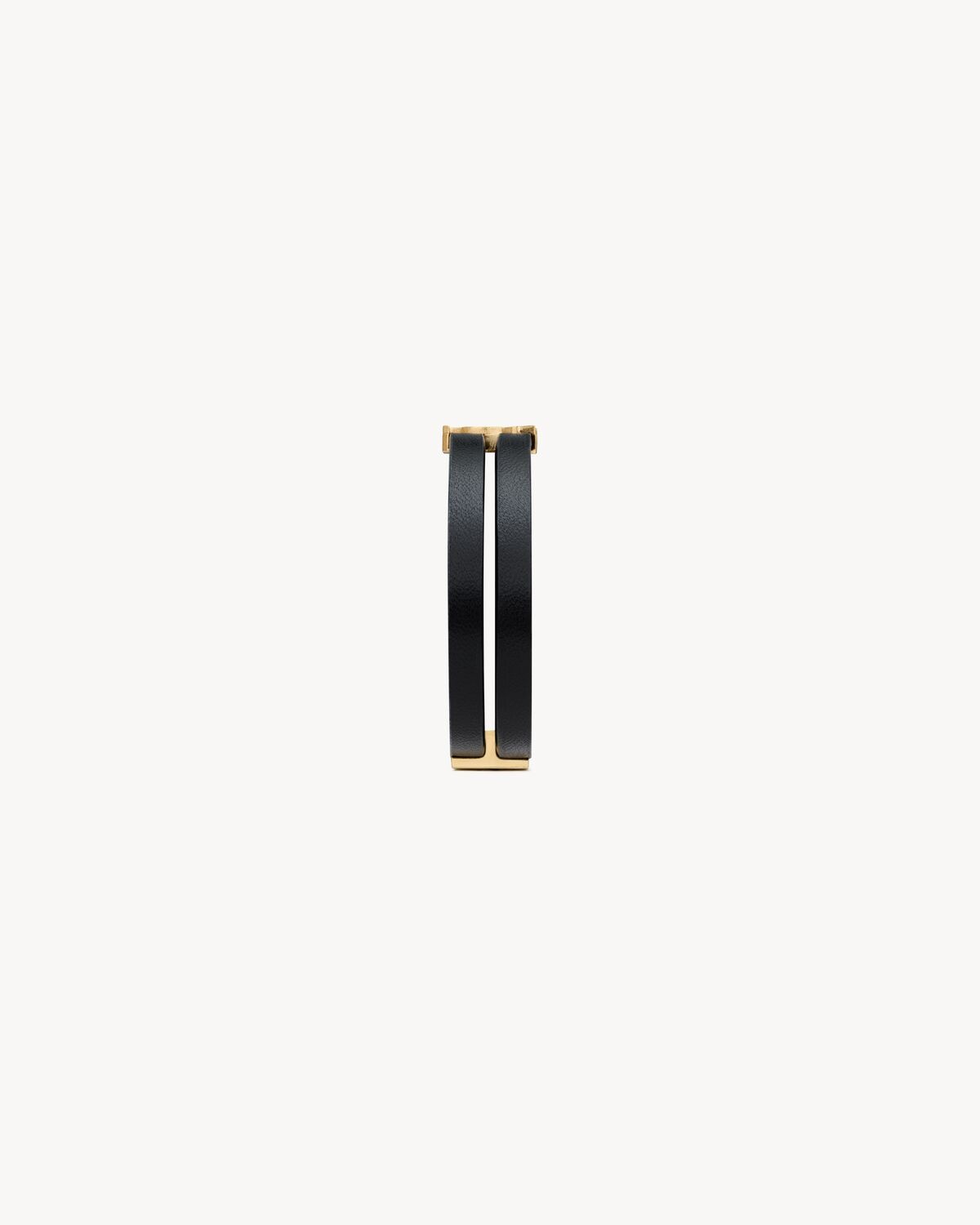 CASSANDRE DOUBLE-STRAND BRACELET IN LEATHER AND METAL - 3